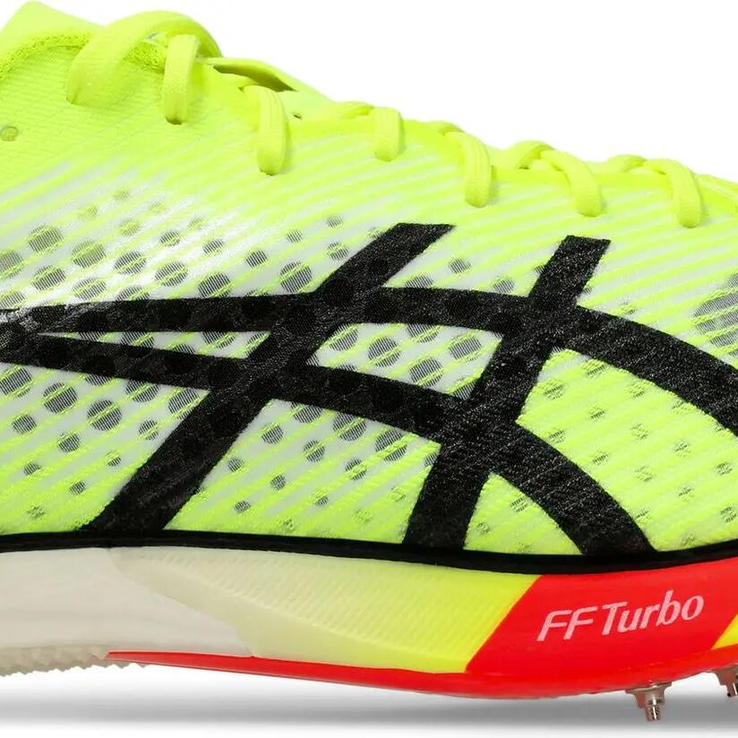 Asics Metaspeed MD Paris Yellow/Red Unisex Track & Field Shoes