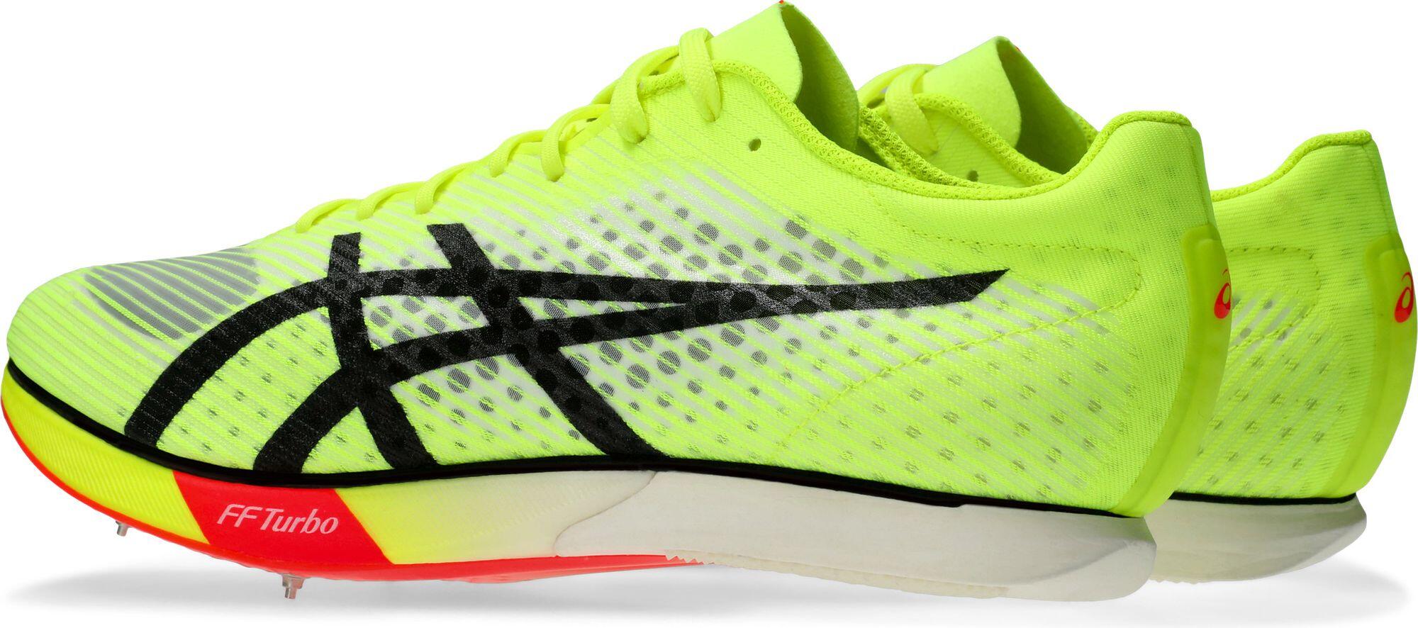 Asics Metaspeed MD Paris Yellow/Red Unisex Track & Field Shoes 6/7