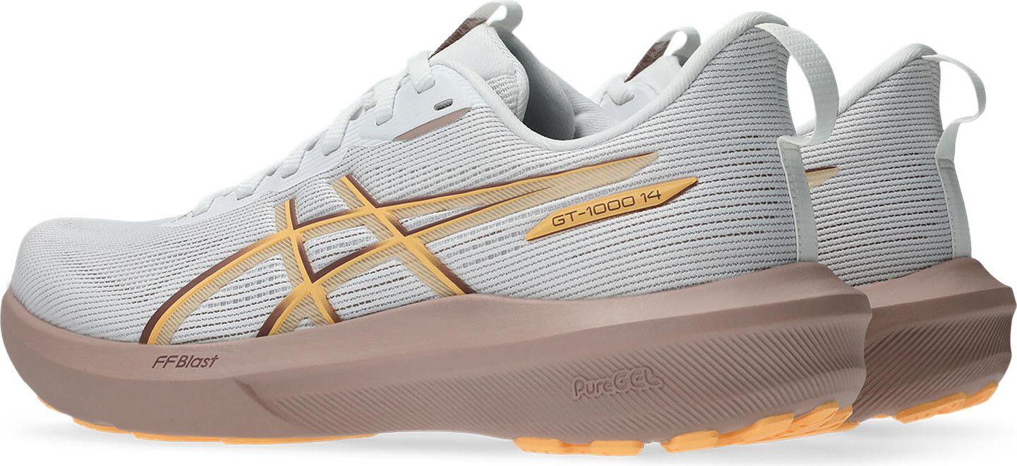 Chaussures Running Asics GT-1000 14 Blanc/Orange Femme 6/7