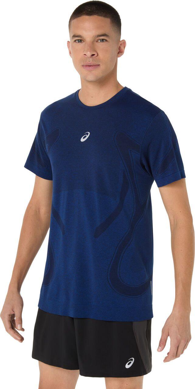 T-Shirt Running Asics Road Seamless Bleu Homme 3/6