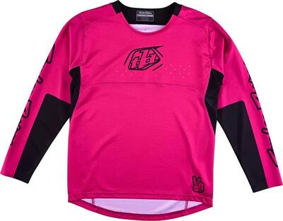 Troy lee designs sprint icon pink kids long sleeve jersey