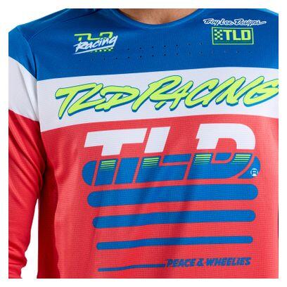 Langarm Trikot Troy Lee Designs Sprint Rot/Blau 7/7