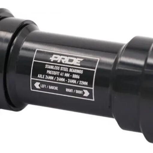 Pride Racing Bottom Bracket BB86 Stainless Steel Black