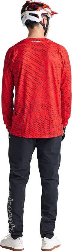 Troy Lee Designs Skyline Air Sram Red Long Sleeve Jersey 3/5