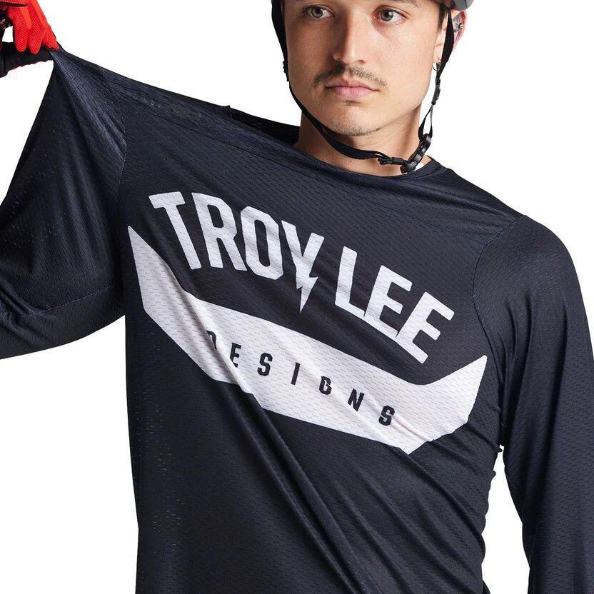 Langarmtrikot Troy Lee Designs Skyline Air Aircore Schwarz 3/6