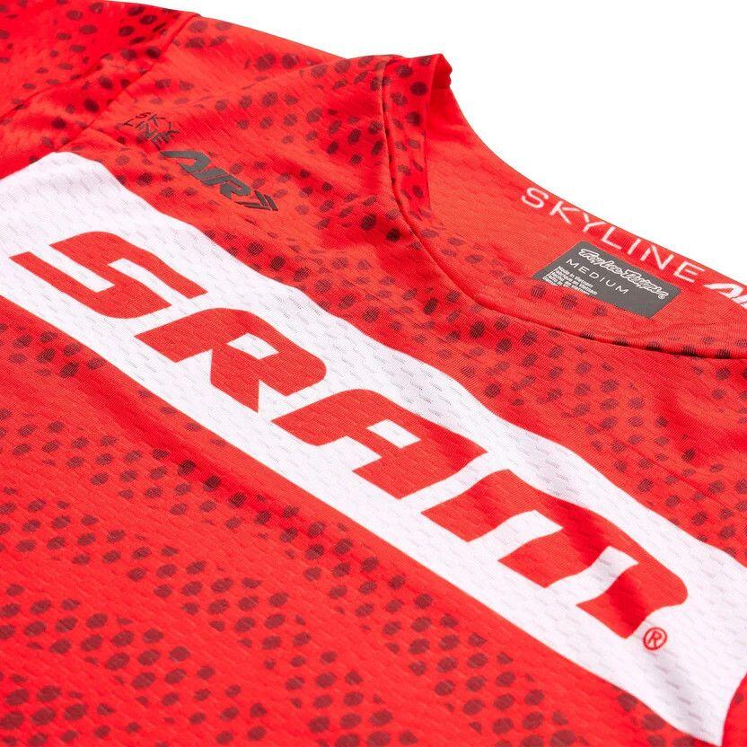 Troy Lee Designs Skyline Air Sram Red Short Sleeve Jersey 3/6