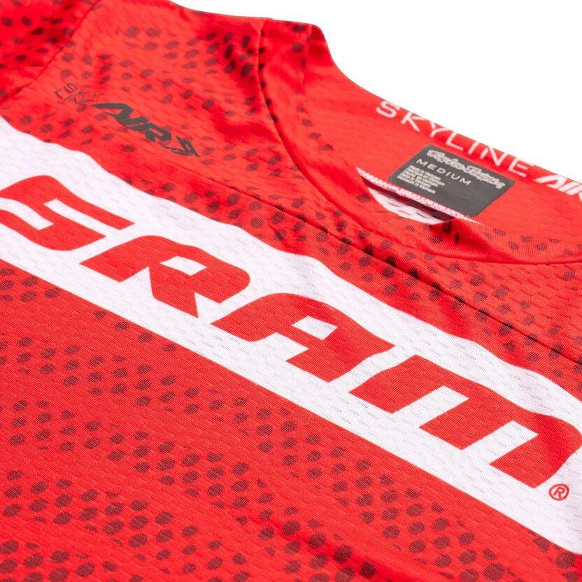 Troy Lee Designs Skyline Air Sram Red Long Sleeve Jersey 5/5
