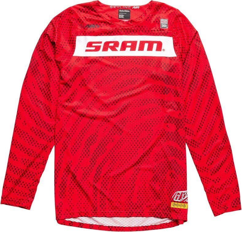 Troy Lee Designs Skyline Air Sram Red Long Sleeve Jersey 4/5