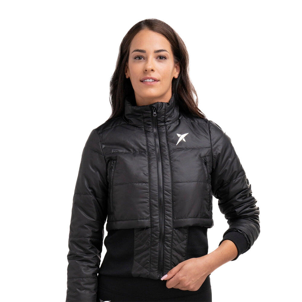 Zwart dropshot Romina gewatteerd jack 6/7