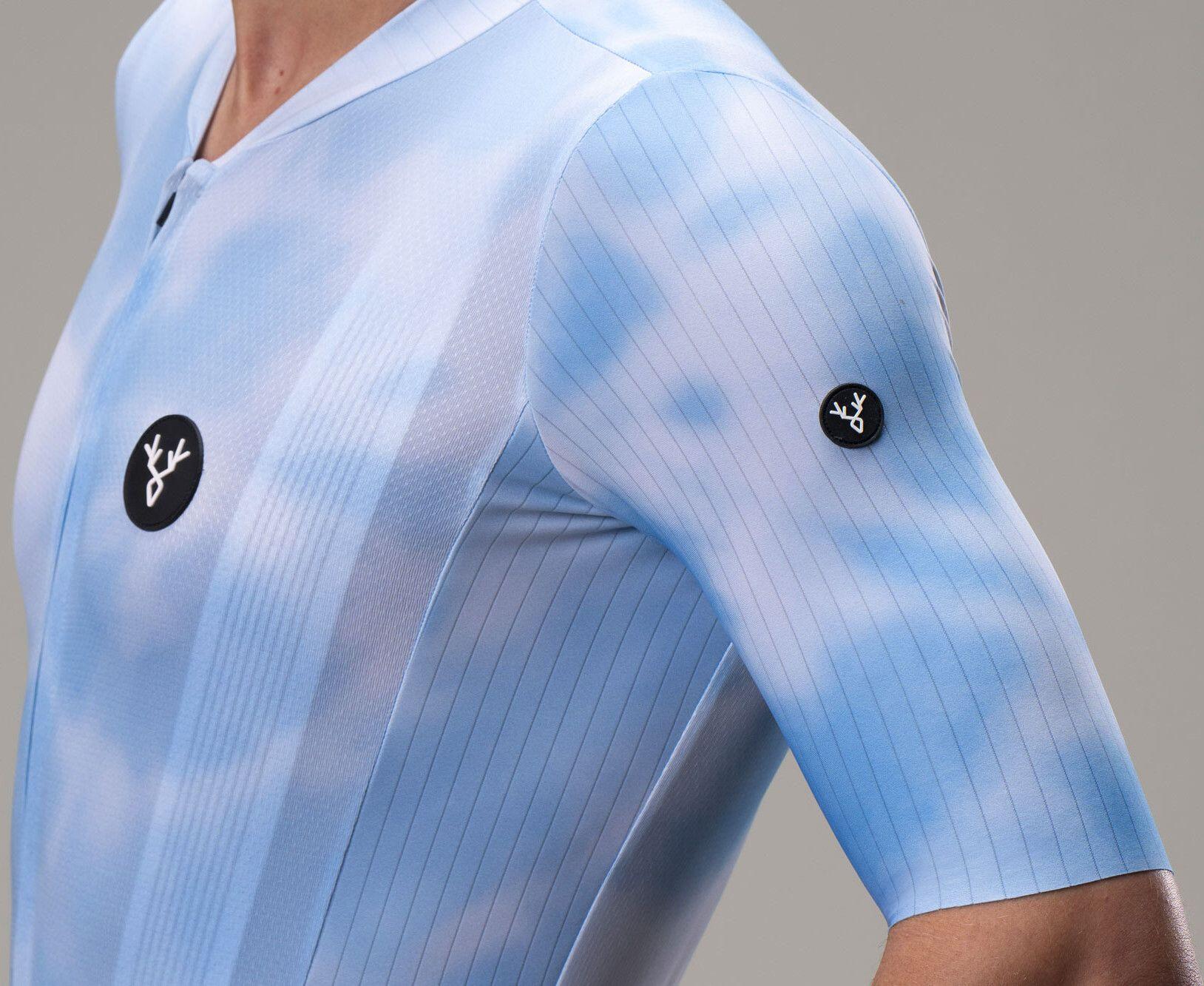 Maillot Manches Courtes LeBram Race Bleu 3/7