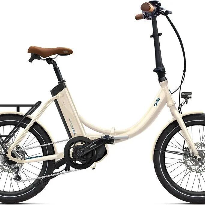 O2 Feel iPeps 5 Shimano Nexus 7V 360 Wh 20'' White Linen Electric Folding Bike