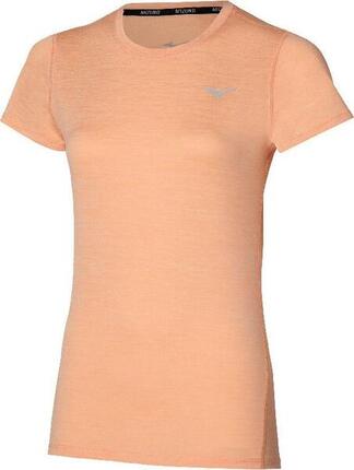 T-Shirt Running Mizuno Impulse Core Corail Femme