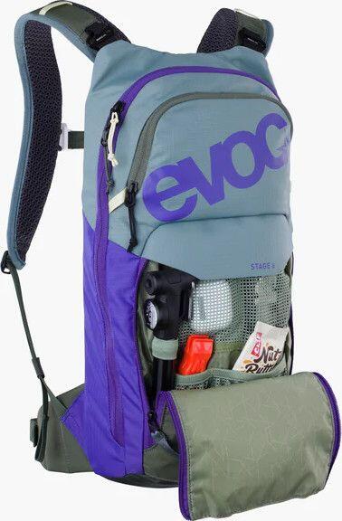 Sac à Dos Evoc Stage 6L Steel Violet et Vert Foncé 2/7