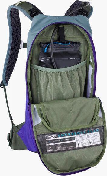 Sac à Dos Evoc Stage 6L Steel Violet et Vert Foncé 4/7