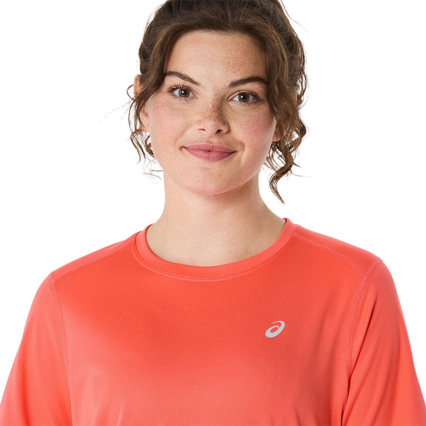 Maillot de manga corta para mujer Asics Core Run Coral 4/6