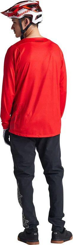 Troy Lee Designs Skyline Long Sleeve Jersey Sram Eagle One Red 3/5