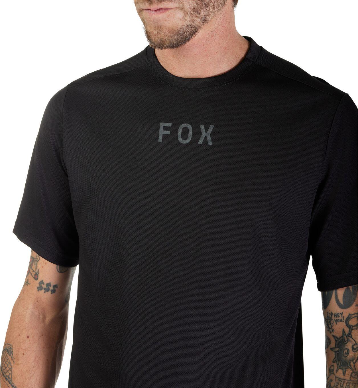 Maillot Manches Courtes Homme Fox Ranger Wordmark Noir 3/6