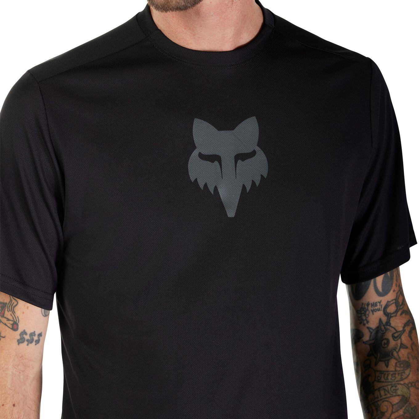 Maillot de manga corta Fox Ranger Hombre Negro 3/7