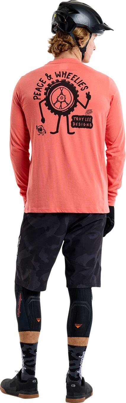 Troy Lee Designs Skyline Ride Orange Maglia a maniche lunghe 6/7