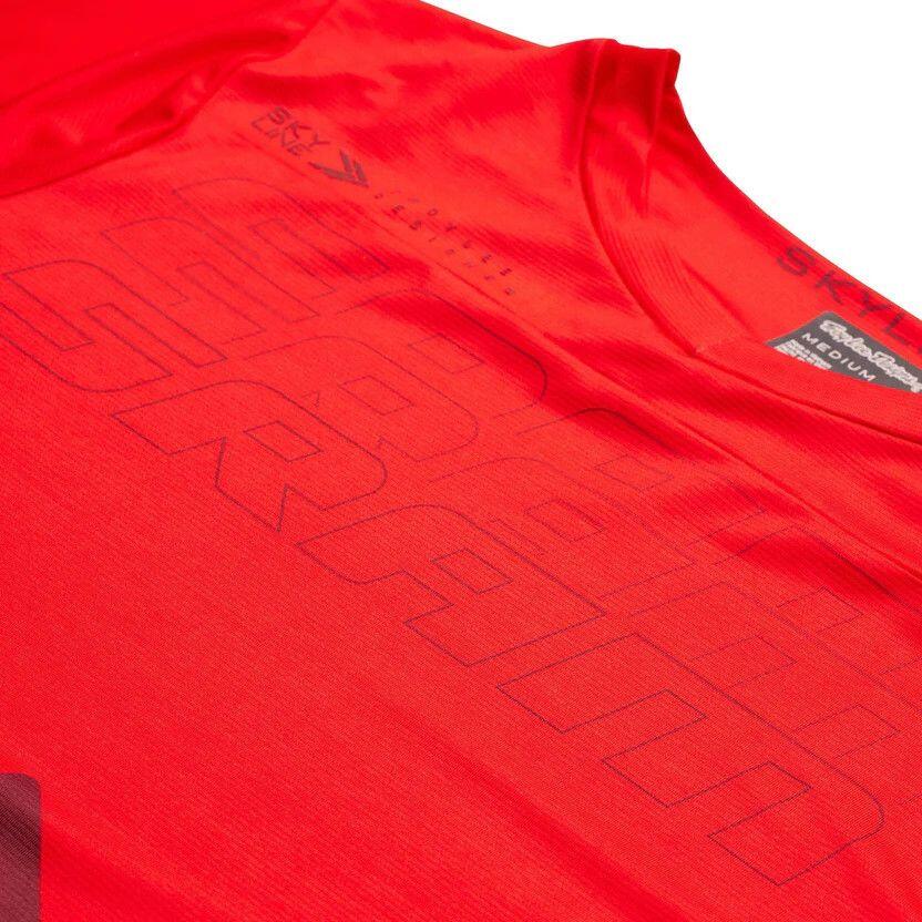 Troy Lee Designs Skyline Long Sleeve Jersey Sram Eagle One Red 4/5