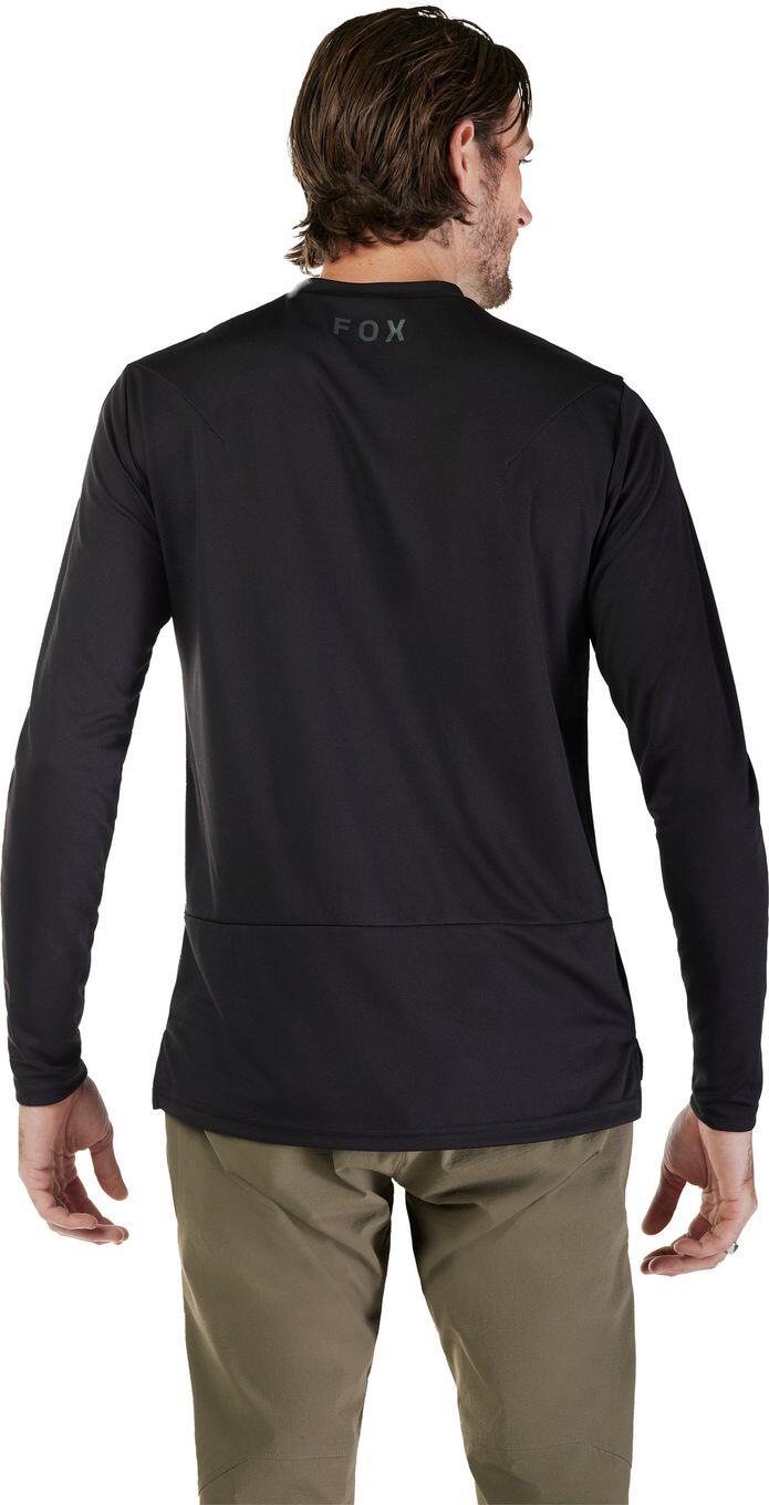 Maglia a maniche lunghe Fox Ranger da uomo Nero 2/6