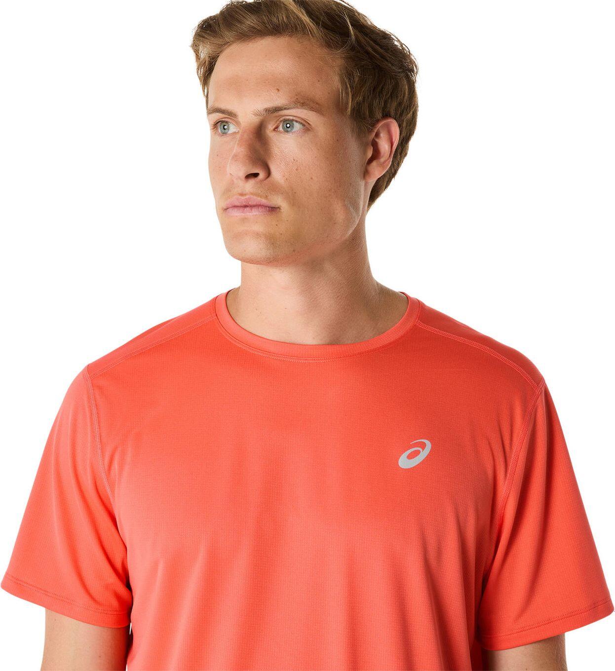 T-Shirt Running Asics Core Rouge Homme 4/5