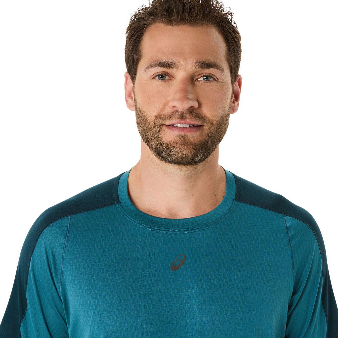T-Shirt Running Asics Fujitrail Elite Bleu Homme 4/7