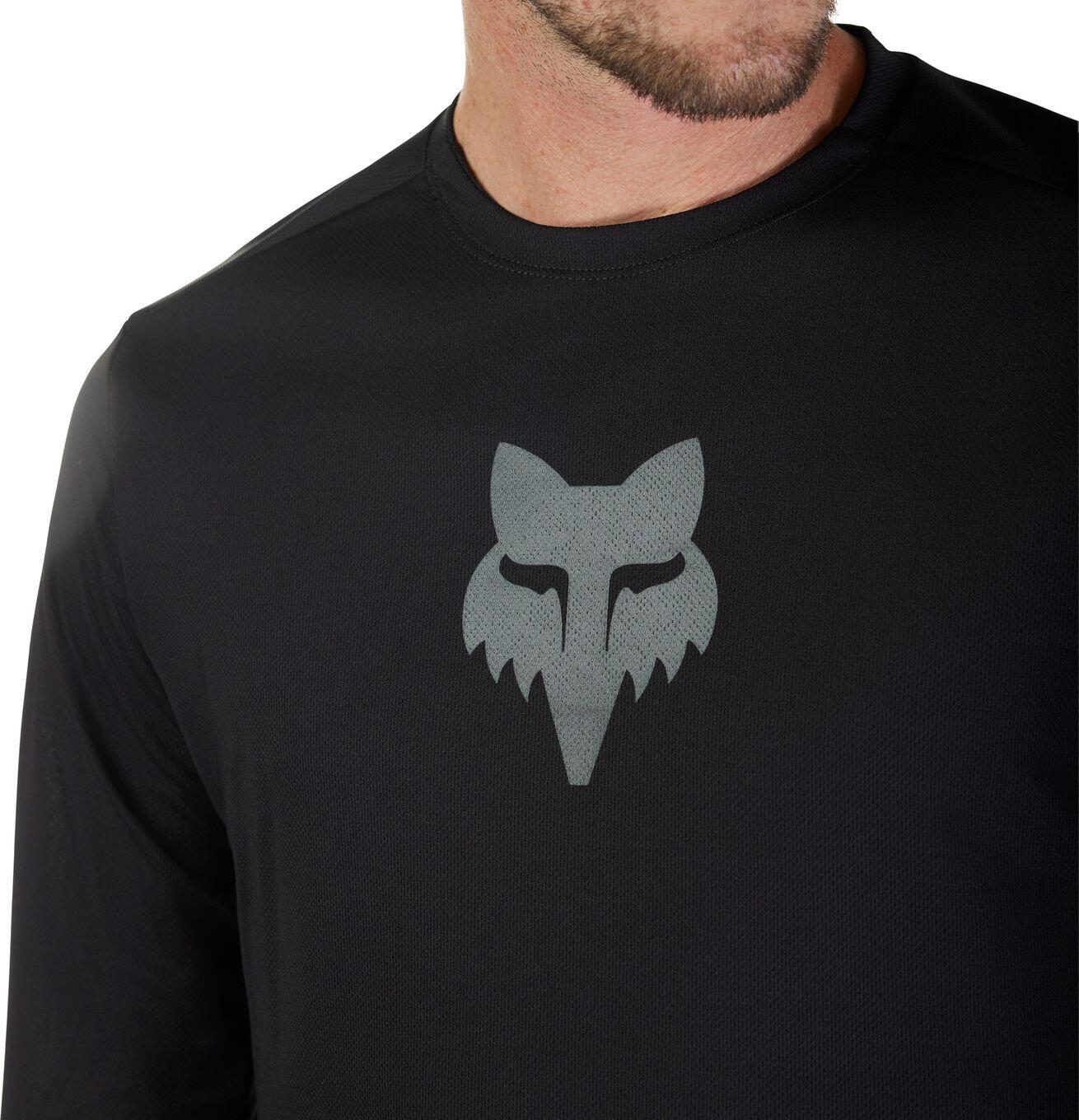 Maglia a maniche lunghe Fox Ranger da uomo Nero 4/6