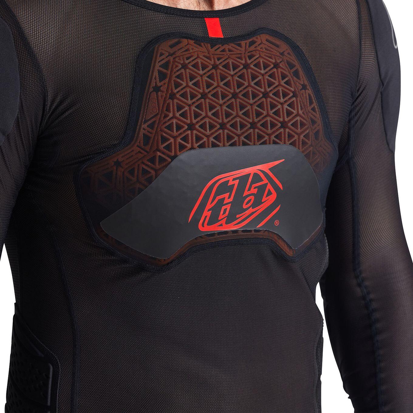Troy Lee Designs Stage Ghost D30 Black Unisex Long Sleeve Protective Jersey 5/5