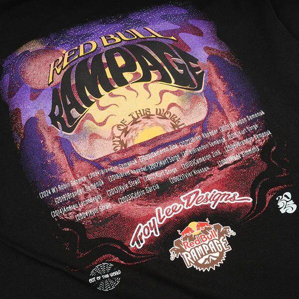 Camiseta Manga Corta Troy Lee Designs x Redbull Rampage Valley of Gods Negra 5/5