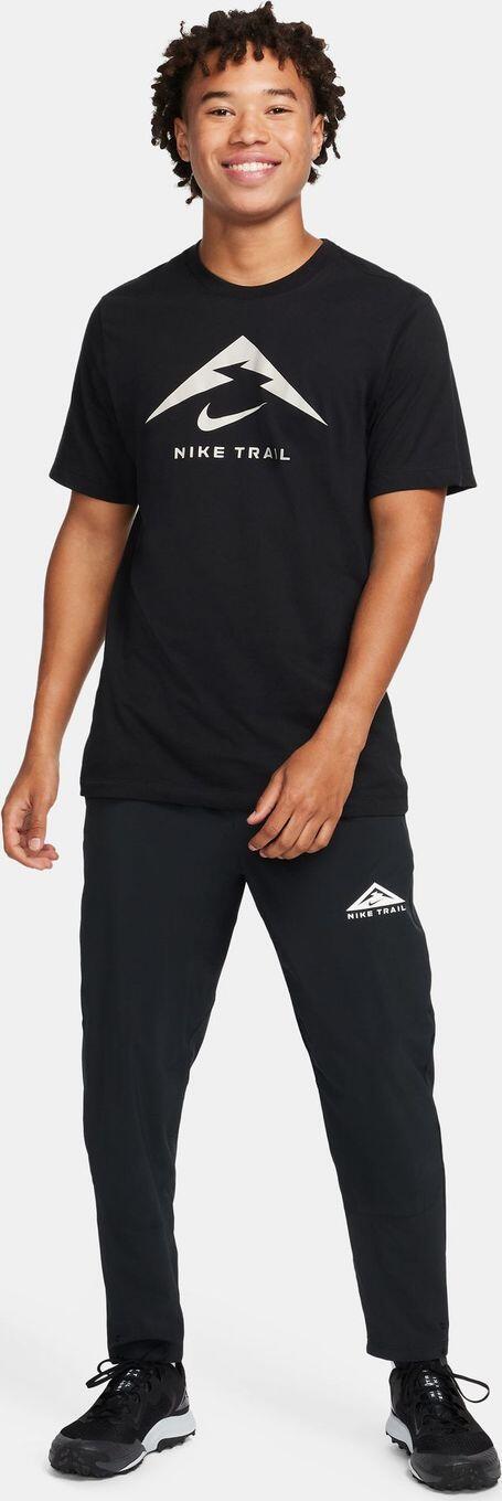 T-Shirt Running Nike Dri-Fit Trail logo Noir Homme 4/4