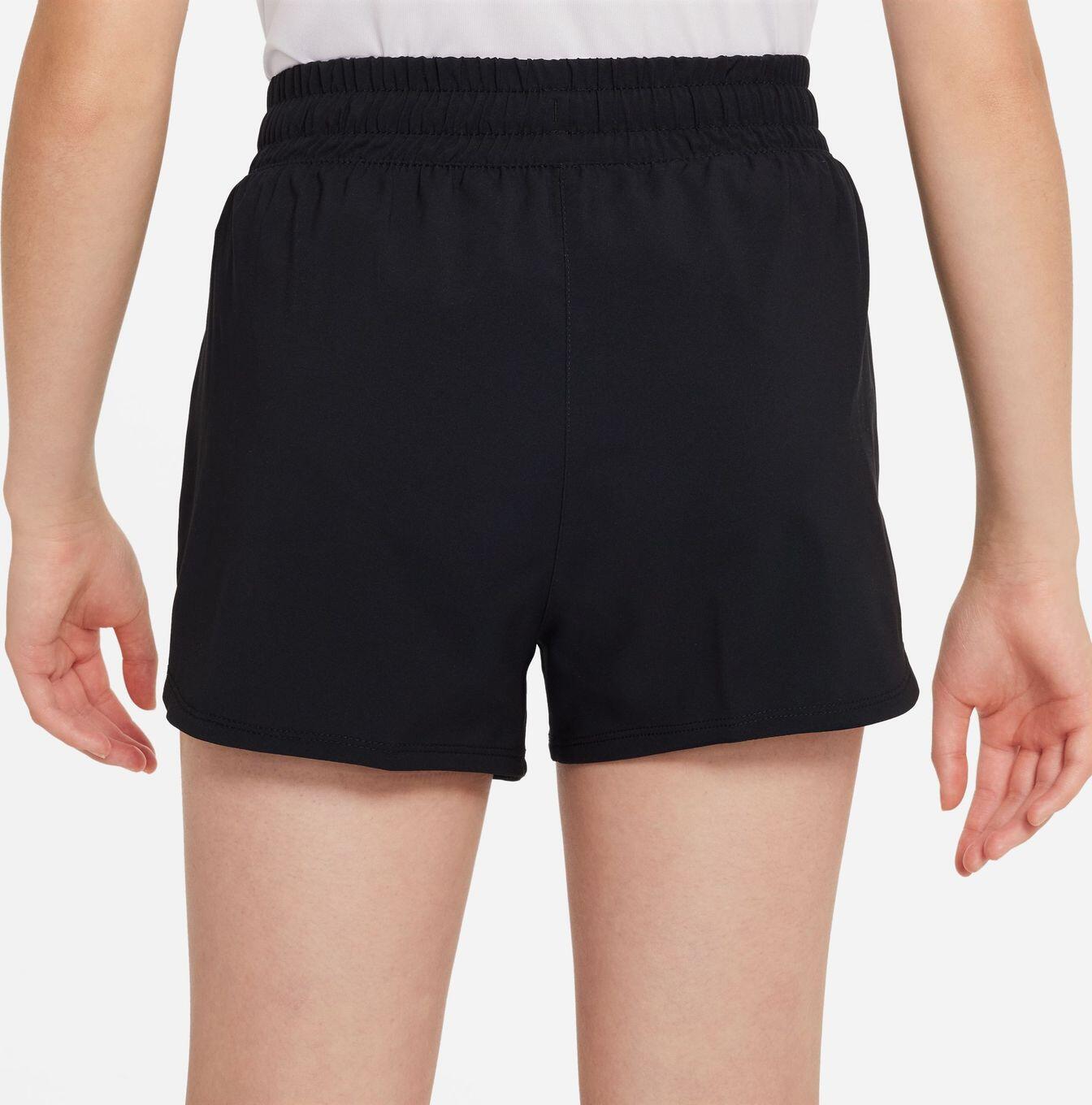 Calções Nike Dri-Fit One High Rise para rapariga Preto 2/5