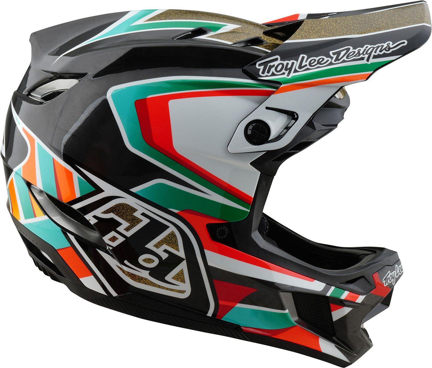 Casque TROY LEE D4 Carbon Black/Gold 5/7