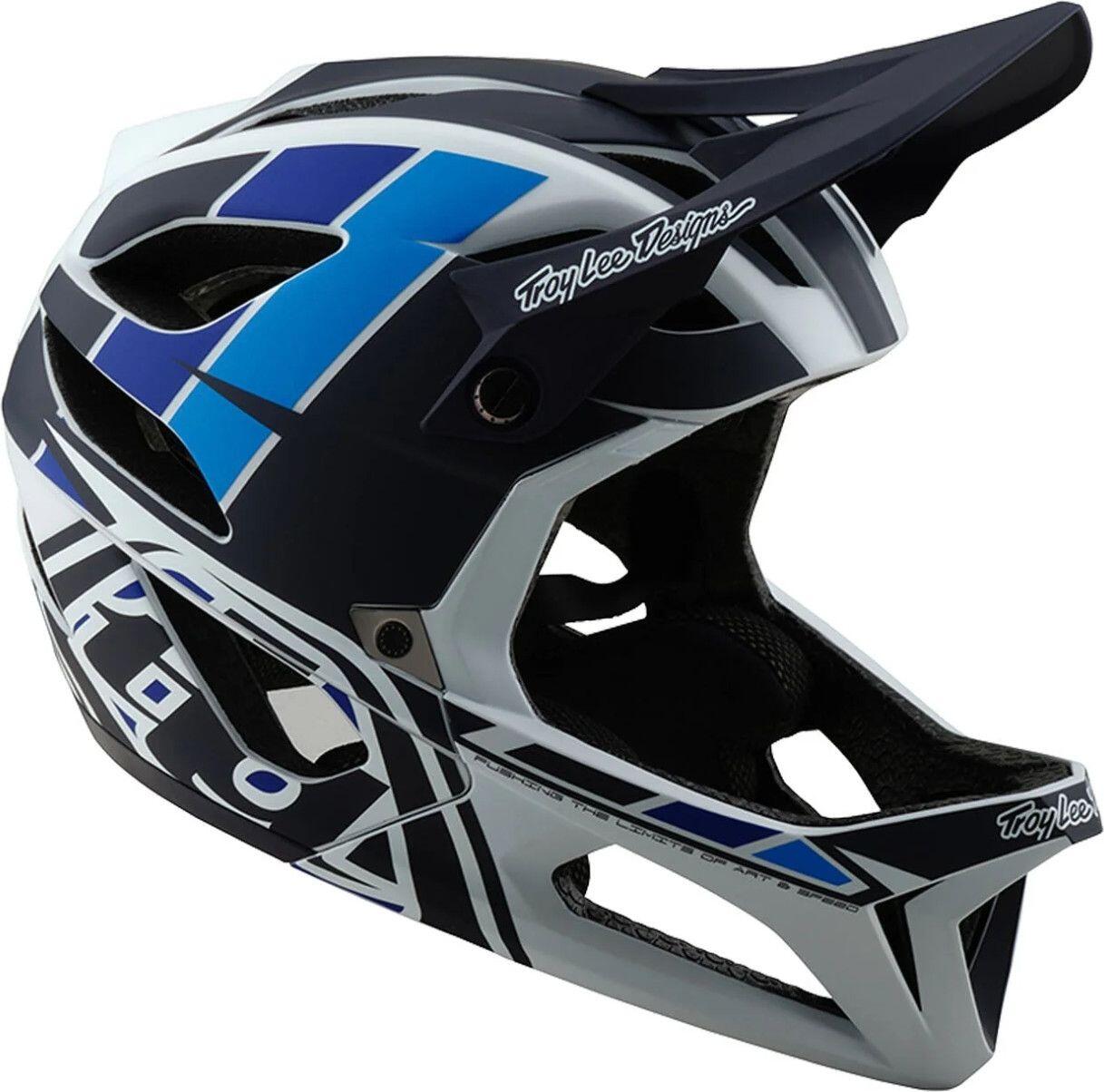 Fullface-Helm Troy Lee Designs Stage Mips Blau/Weiß 6/7