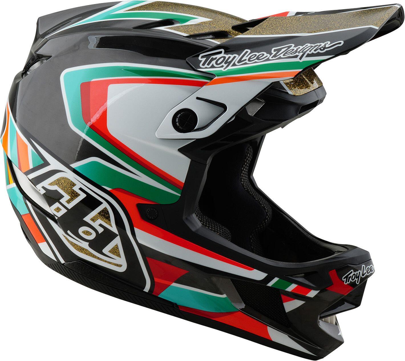 Casque TROY LEE D4 Carbon Black/Gold 6/7