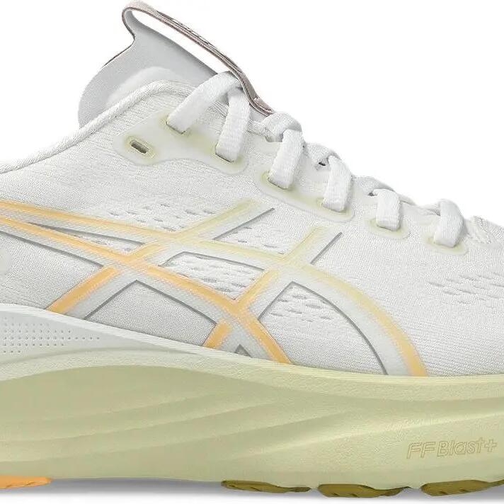 Asics Gel-Kayano 32 Running Shoes, White/Orange, Men's