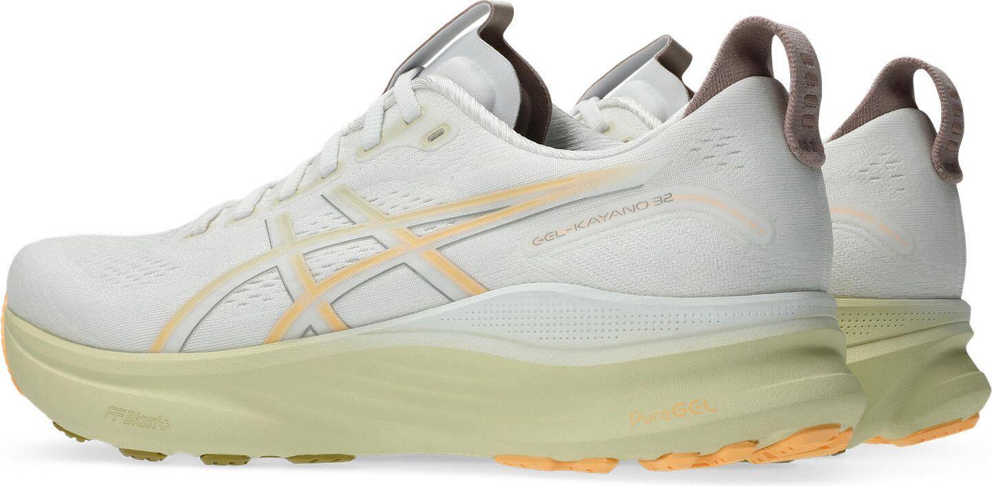 Asics Gel-Kayano 32 Running Shoes, White/Orange, Men's 6/7
