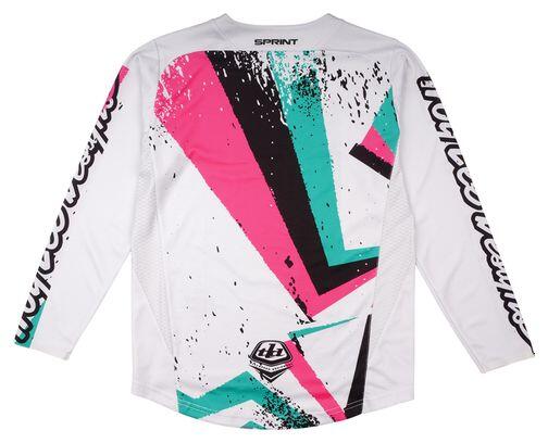 Troy Lee Designs Sprint Youth Long Sleeve Jersey White 7/7