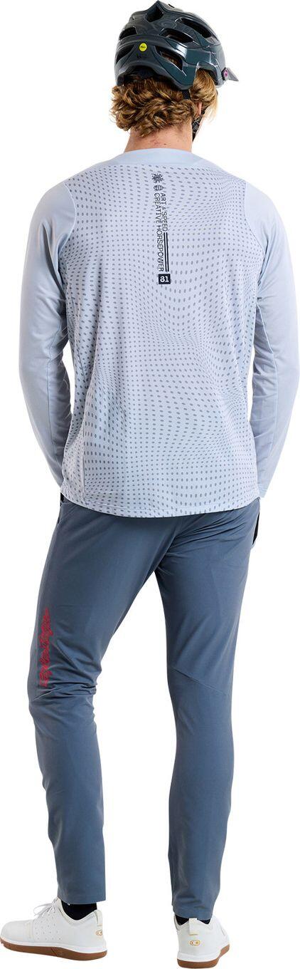 Langarm Trikot Troy Lee Designs Skyline Grau 5/7