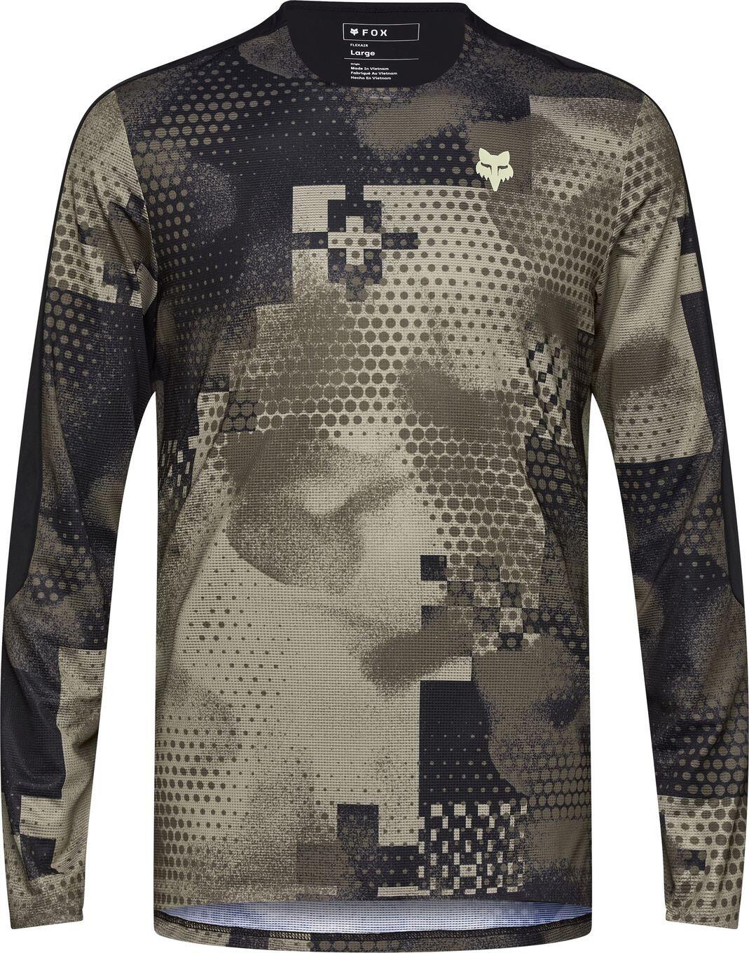 Maillot Fox Flexair Ascent Pulse Beige de manga larga 3/7