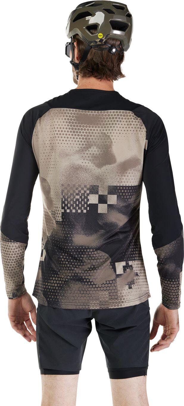 Maillot Fox Flexair Ascent Pulse Beige de manga larga 2/7