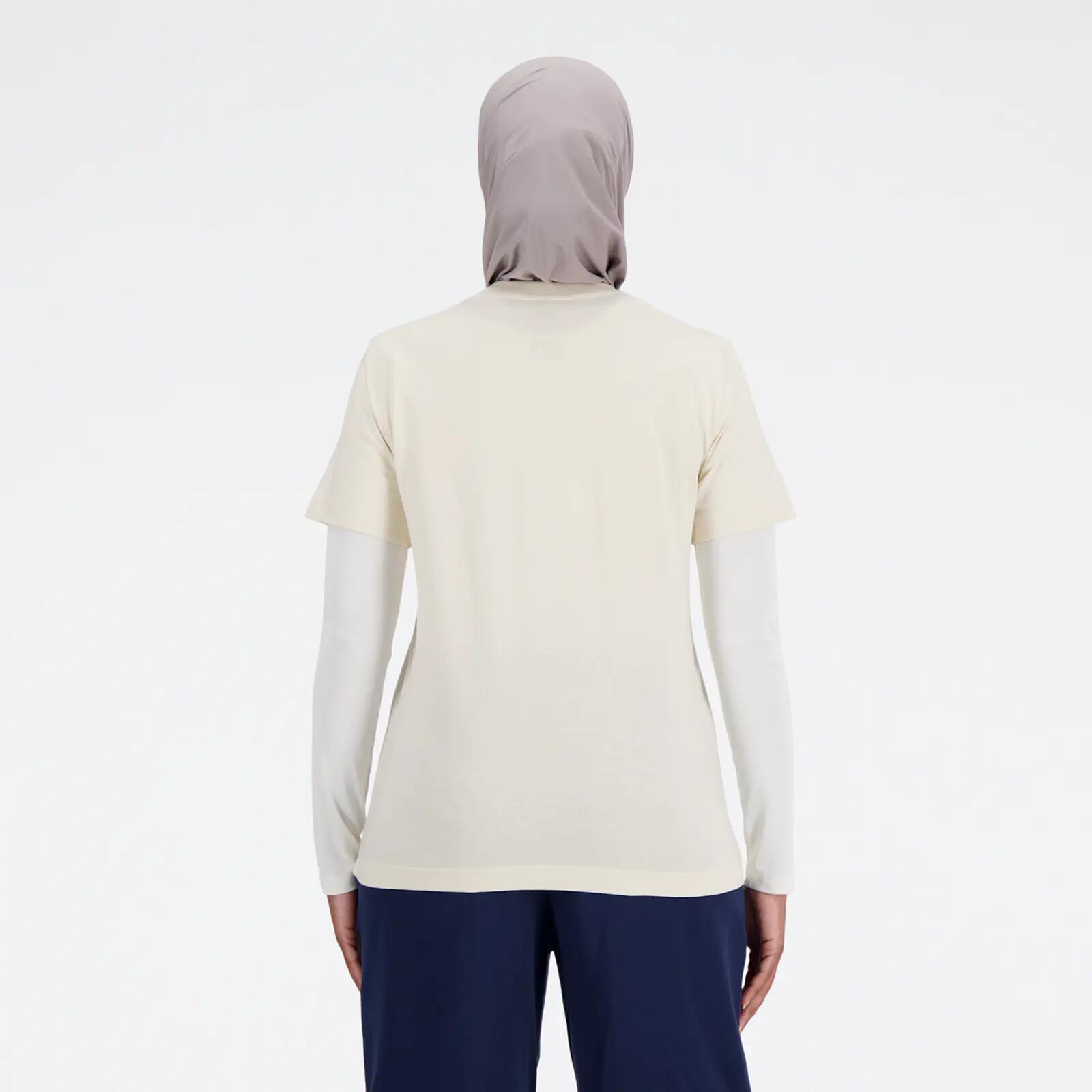 Damskie koszulka NEW BALANCE SPORT ESSENTIALS JERSEY LOGO T-SHIRT Linen 5/6