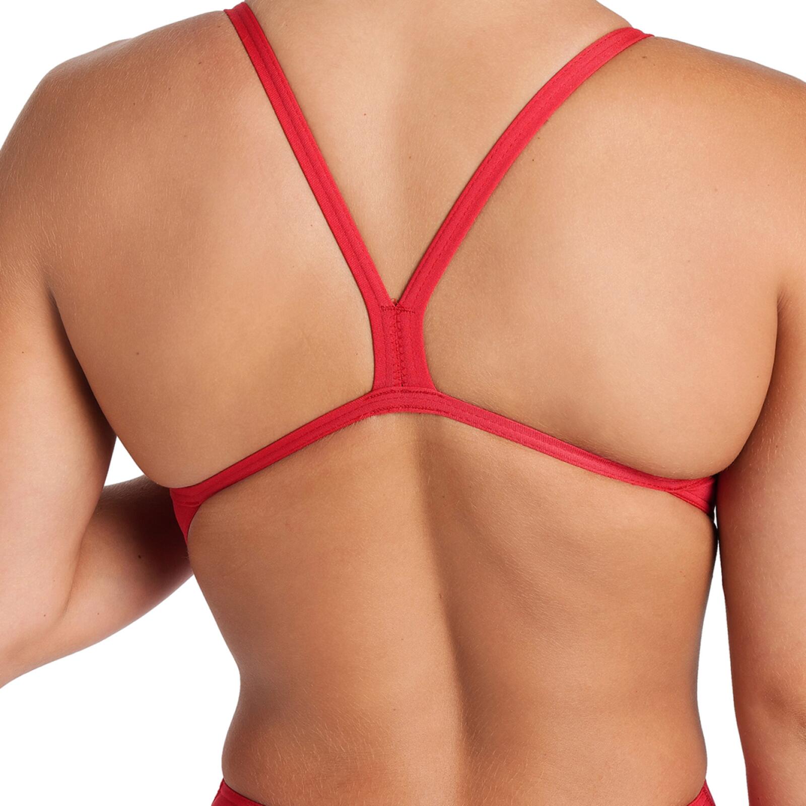Maillot de Bain 1 Pièce Femme Dos Nue Challenge Back Rouge 7/7