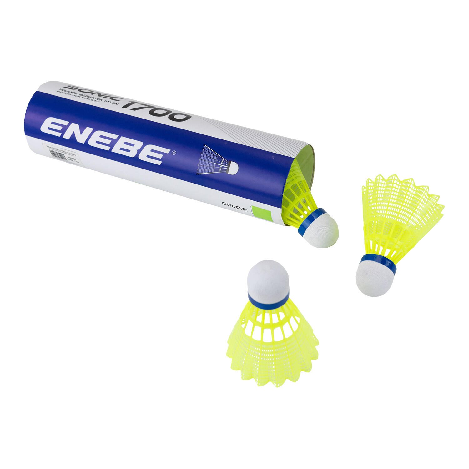 Tubo 6 Volantes bádminton SONIC 1700 amarillo 1/4