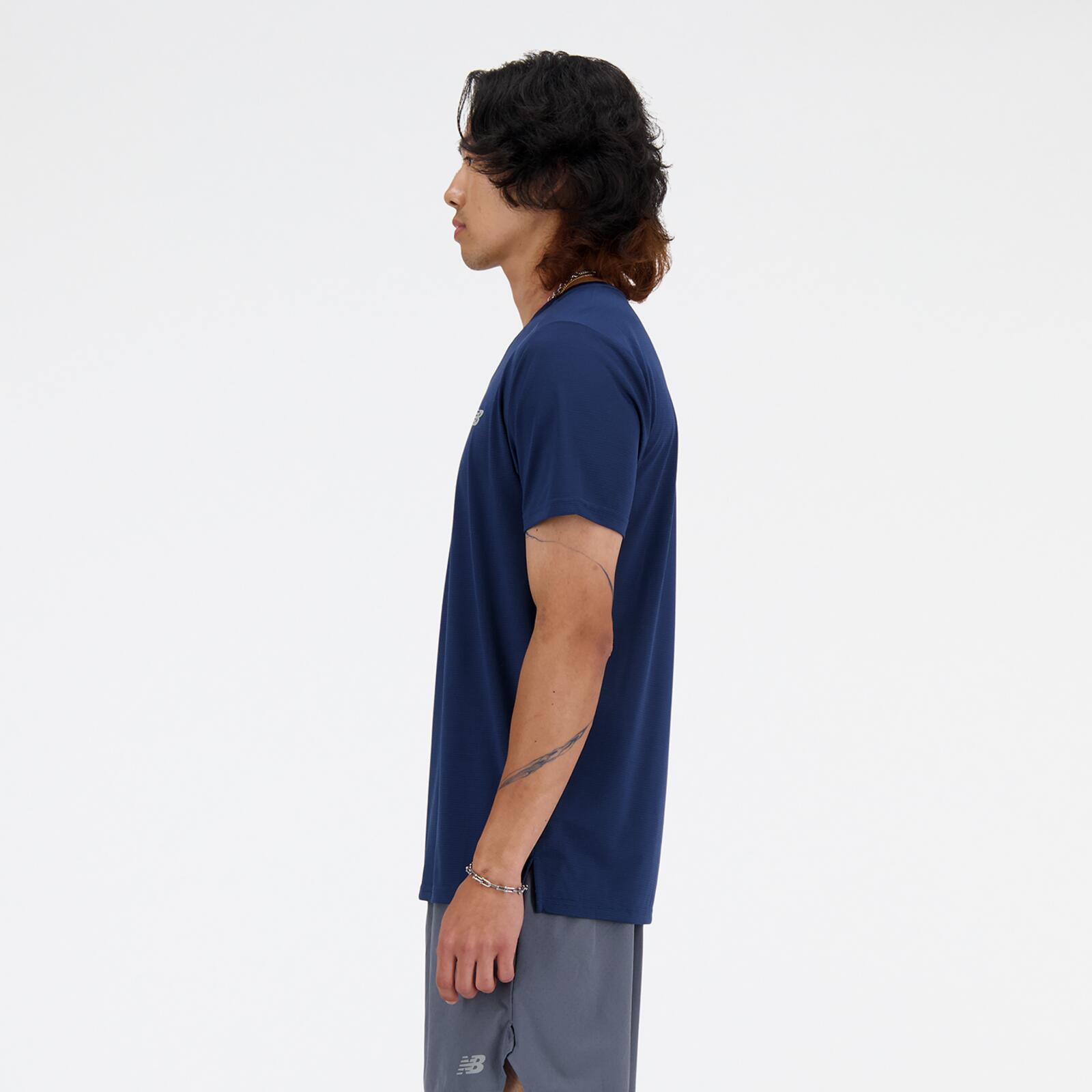 New Balance maglietta da running uomo NB Dry, blu navy 7/7