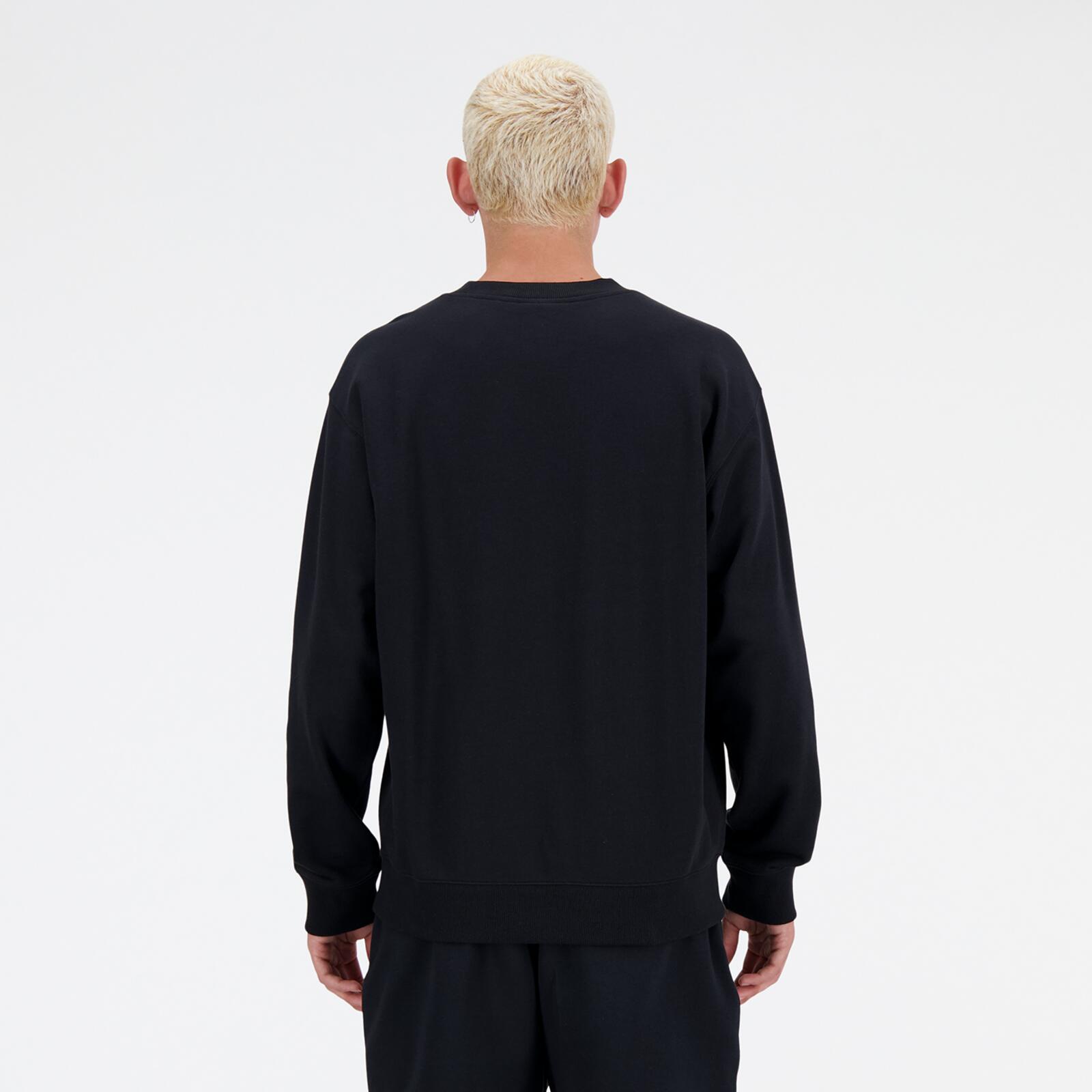 Maglioni in pile per uomo New Balance Sport essentials in french terry nero. 6/7