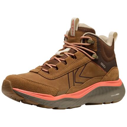 Damen LEIKI LEATHER MID WP W Wanderschuh Streifenhörnchen/Bison