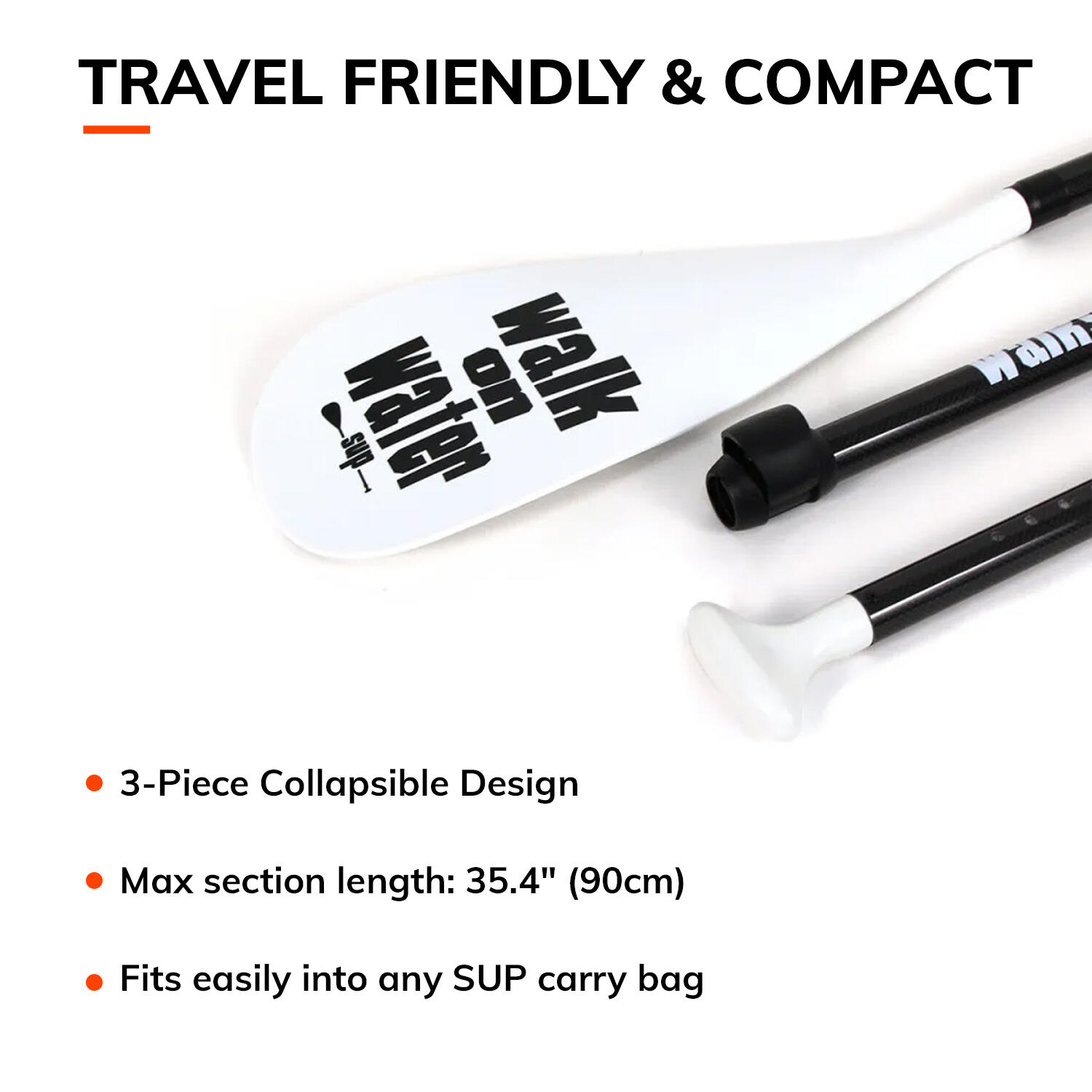 Pagaie de SUP Vario 70% carbone 3 parties WOW 6/6