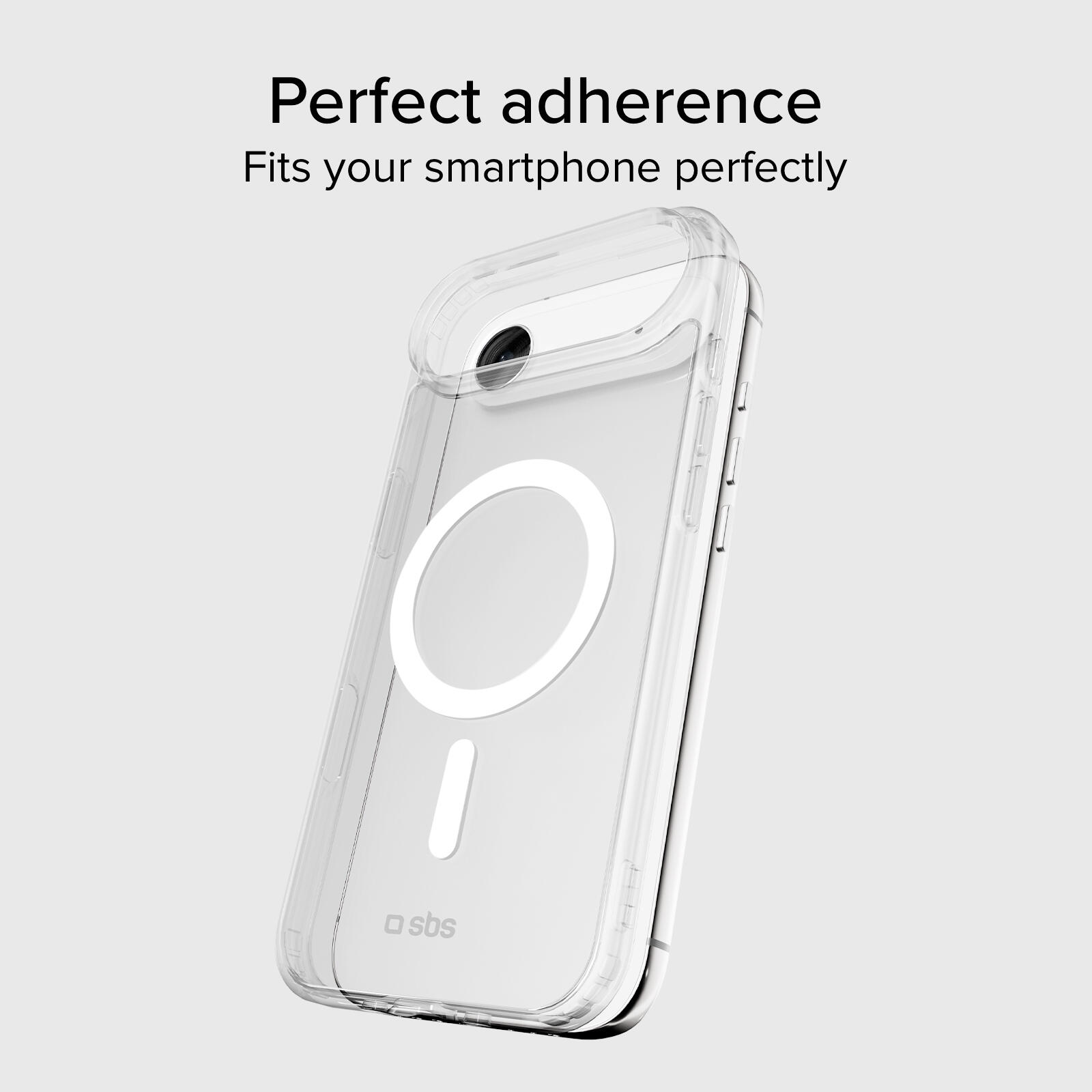 Coque transparente rigide, compatible recharge MagSafe pour iPhone Air 3/7