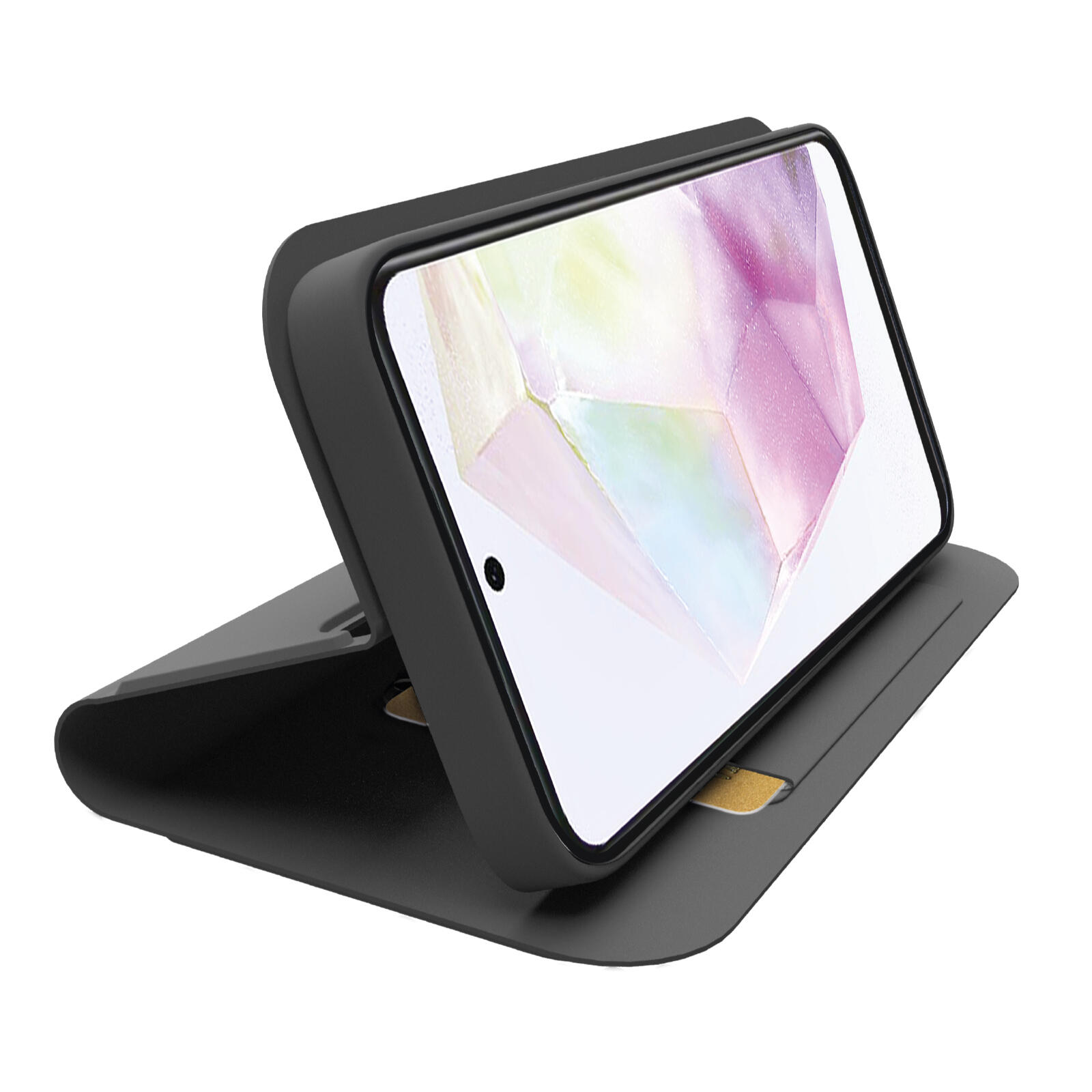 Custodia a libro con supporto stand e superficie soft touch per Samsung A36/A56 2/2